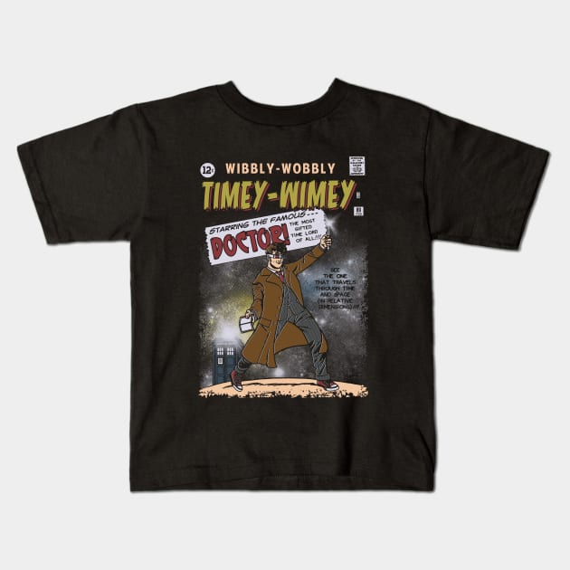 Timey-Wimey Kids T-Shirt by Arinesart